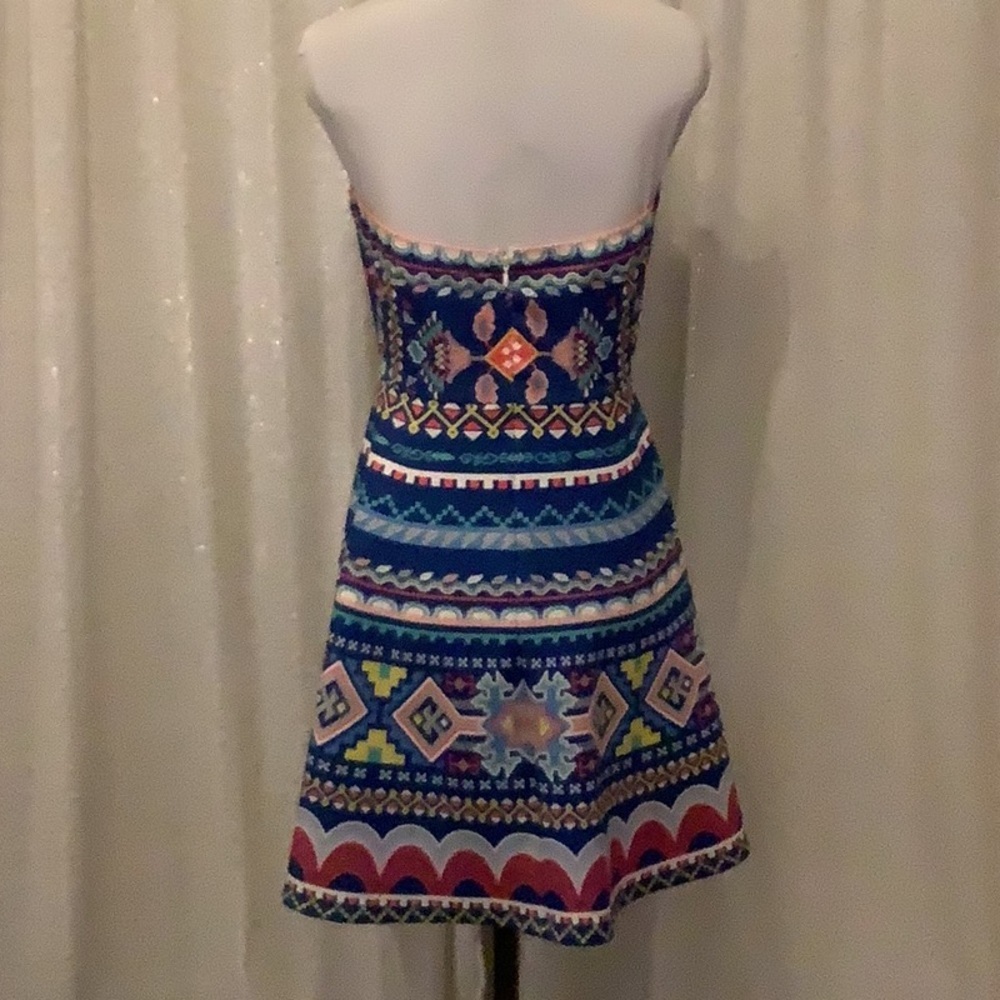 Colorful Strapless Mini - Picture 3 of 5